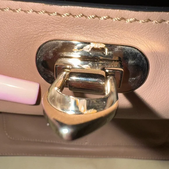 Valentino Garavani Beige Rockstud Tote - Picture 6 of 10